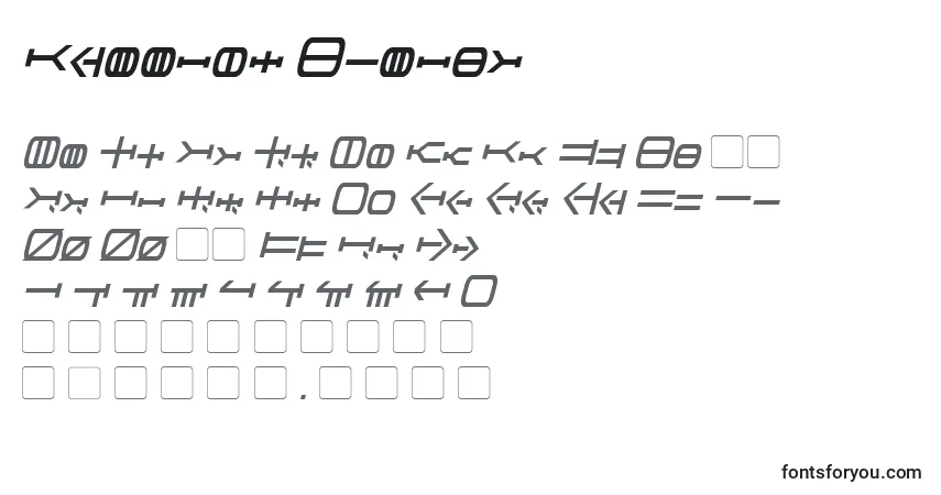A fonte Graalen Italic – alfabeto, números, caracteres especiais