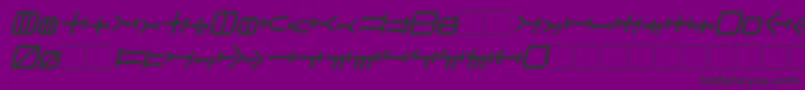 Шрифт Graalen Italic – чёрные шрифты на фиолетовом фоне