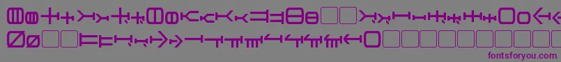 Graalen Font – Purple Fonts on Gray Background