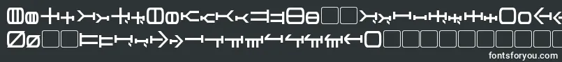 フォントGraalen – 黒い背景に白い文字