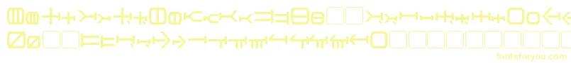 Шрифт Graalen – жёлтые шрифты