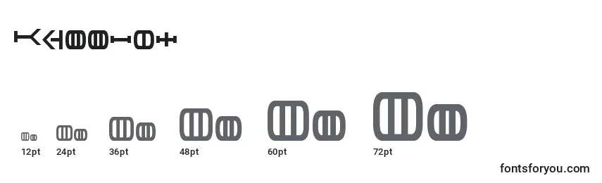 Размеры шрифта Graalen (128297)