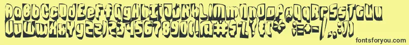 grabage Font – Black Fonts on Yellow Background