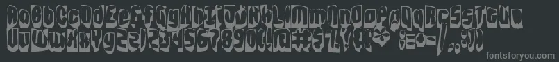 grabage Font – Gray Fonts on Black Background