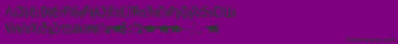 Grabstein Gotik Font – Black Fonts on Purple Background