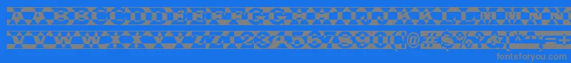 ALatinotitulpldc Font – Gray Fonts on Blue Background