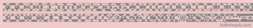 ALatinotitulpldc Font – Gray Fonts on Pink Background