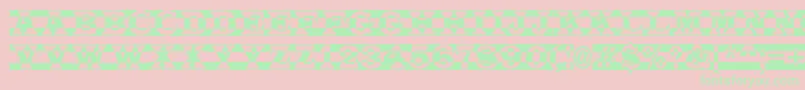 ALatinotitulpldc Font – Green Fonts on Pink Background