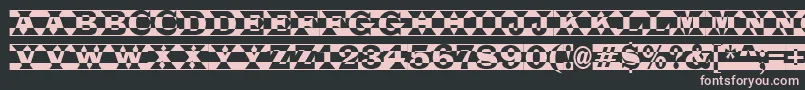 ALatinotitulpldc Font – Pink Fonts on Black Background