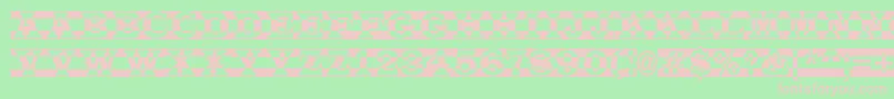 ALatinotitulpldc Font – Pink Fonts on Green Background