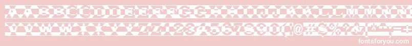 ALatinotitulpldc Font – White Fonts on Pink Background