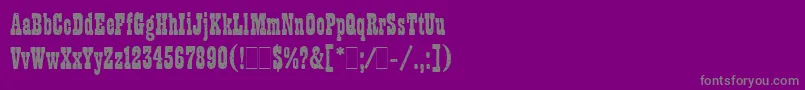 Шрифт WantedLetPlain.1.0 – серые шрифты на фиолетовом фоне