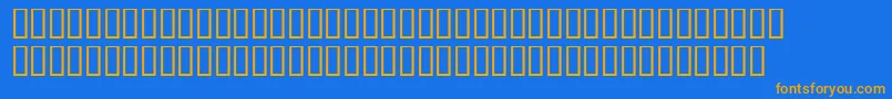 gracie Font – Orange Fonts on Blue Background