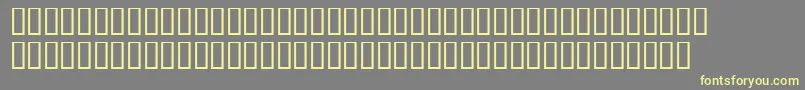 フォントgracie – 黄色のフォント、灰色の背景