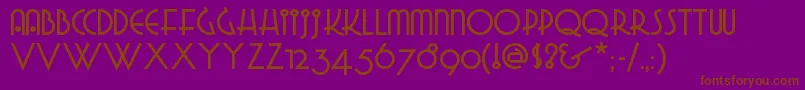 GRADGN   Font – Brown Fonts on Purple Background