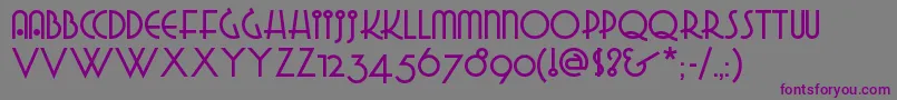 GRADGN   Font – Purple Fonts on Gray Background