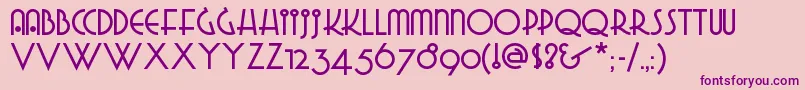 GRADGN   Font – Purple Fonts on Pink Background