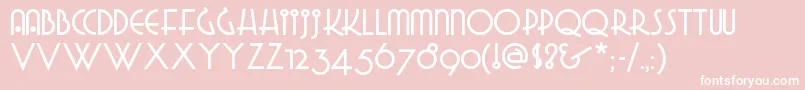 GRADGN   Font – White Fonts on Pink Background