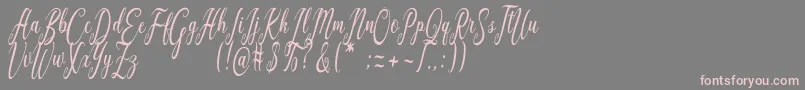 Graf Call free Font – Pink Fonts on Gray Background