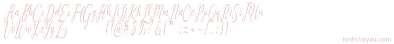 Graf Call free Font – Pink Fonts on White Background