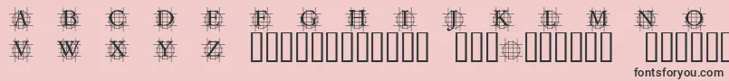 フォントGRAFBB   – ピンクの背景に黒い文字