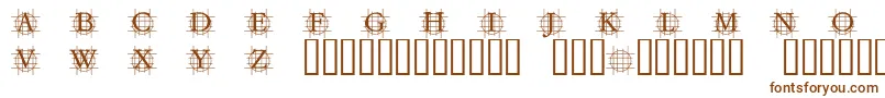 Шрифт GRAFBB   – коричневые шрифты на белом фоне