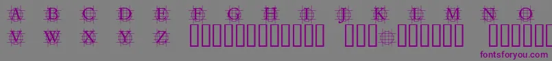Шрифт GRAFBB   – фиолетовые шрифты на сером фоне