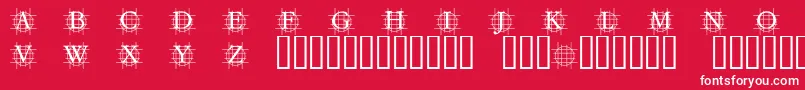 フォントGRAFBB   – 赤い背景に白い文字