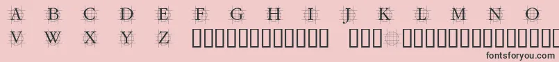 フォントGRAFC    – ピンクの背景に黒い文字