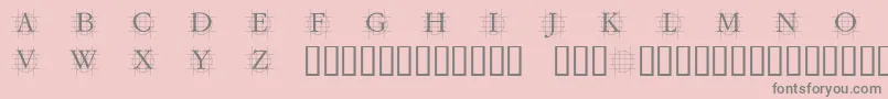 フォントGRAFC    – ピンクの背景に灰色の文字