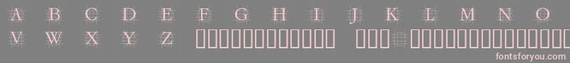 GRAFC   -Schriftart – Rosa Schriften auf grauem Hintergrund