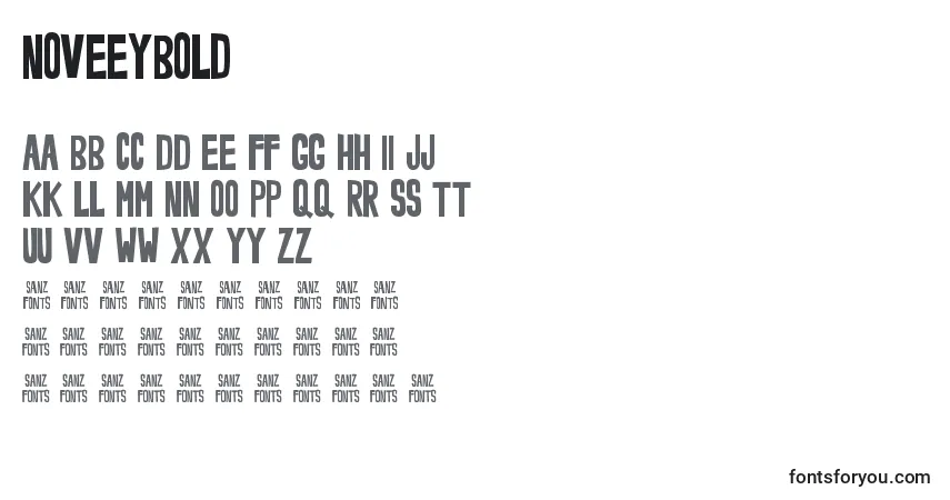 Fuente NoveeyBold - alfabeto, números, caracteres especiales