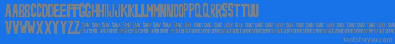 NoveeyBold Font – Gray Fonts on Blue Background