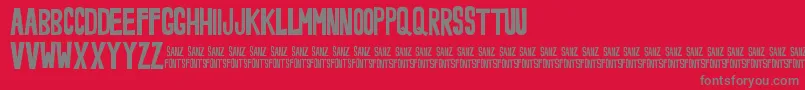 NoveeyBold Font – Gray Fonts on Red Background