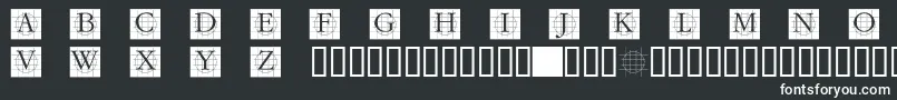 フォントGRAFCB   – 白い文字