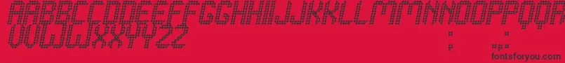 Grafeno St Font – Black Fonts on Red Background