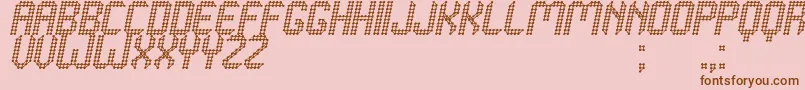 Grafeno St Font – Brown Fonts on Pink Background