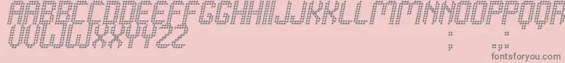 Grafeno St Font – Gray Fonts on Pink Background