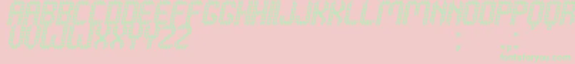 Grafeno St Font – Green Fonts on Pink Background
