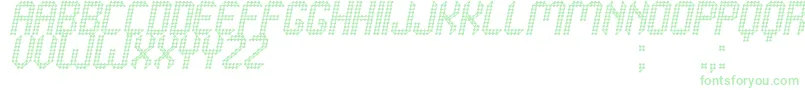 Grafeno St Font – Green Fonts on White Background