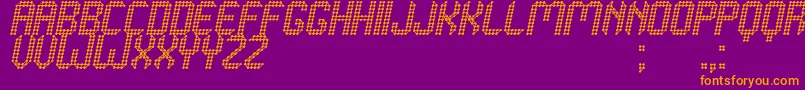 Grafeno St Font – Orange Fonts on Purple Background