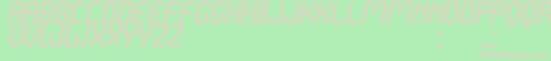 Grafeno St Font – Pink Fonts on Green Background