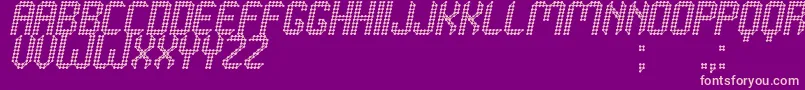 Grafeno St Font – Pink Fonts on Purple Background