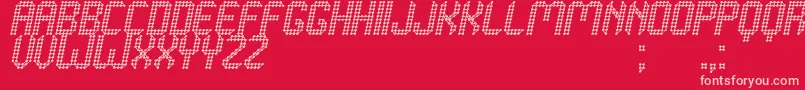 Grafeno St Font – Pink Fonts on Red Background