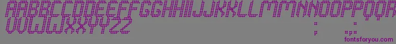 Grafeno St Font – Purple Fonts on Gray Background