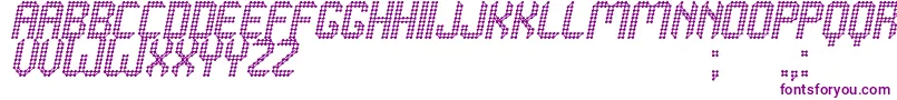 Grafeno St Font – Purple Fonts on White Background