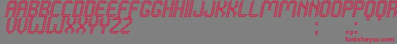 Grafeno St Font – Red Fonts on Gray Background