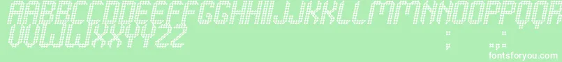 Grafeno St Font – White Fonts on Green Background