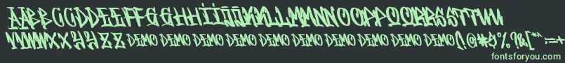 Graffitasi Demo Font – Green Fonts on Black Background