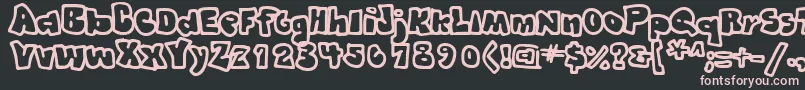 Weitere Informationen zur GRAFFITI-Schriftart GRAFFITI-Schriftart – Rosa Schriften auf schwarzem Hintergrund